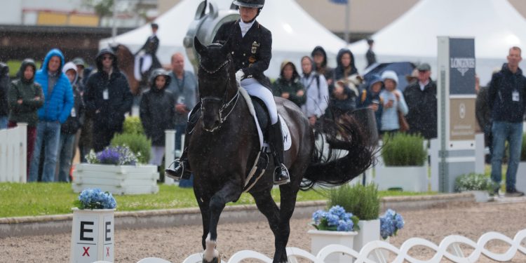Isabeöö Werth mit Wendy De Fontaine auf dem Longines Balve Optimum, Maecenas-Preis praesentiert von der Familie Floetotto, DM Dressur: Dressurpruefung Kl.S**** Grand Prix / Qualifikation (Foto: Jenny Musall)